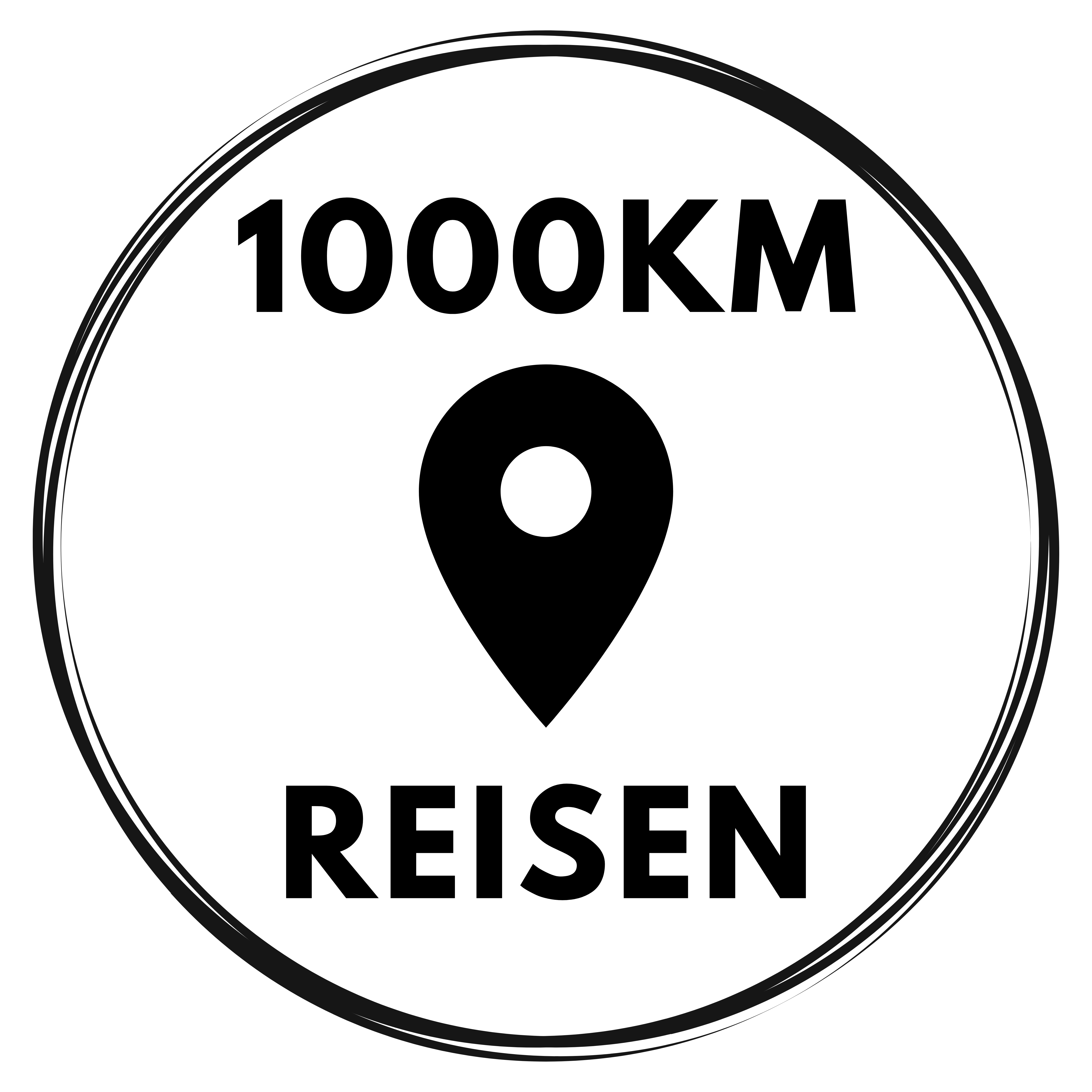 1000KM Reisen Logo